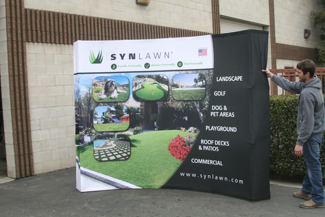 Grand opening vinyl banner printed in-house