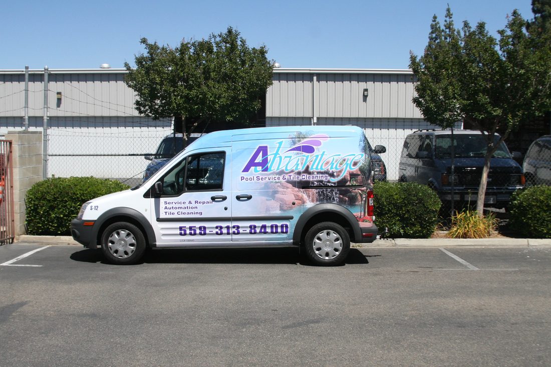 Full vehicle wrap on an HVAC fleet van